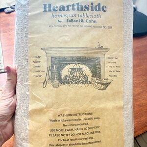 Vintage Hearthside Homespun Tablecloth 52x70